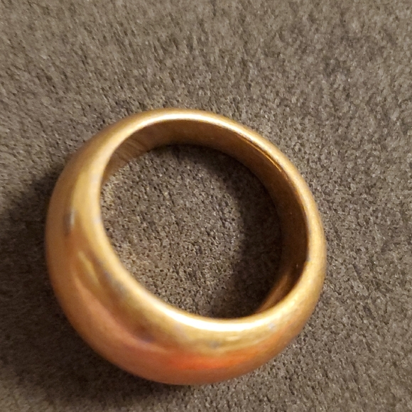 lemlem Gold-Plated Sterling Silver Wide Band Ring | 925 | Size 8.5 - Picture 4 of 6